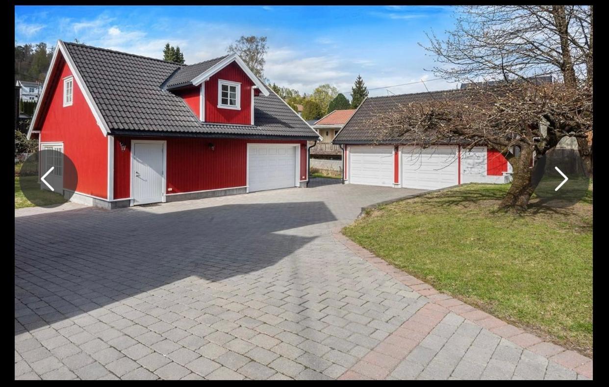 Sjarmerende Gjestehus Med Stor Hage I Sandvika Exterior foto